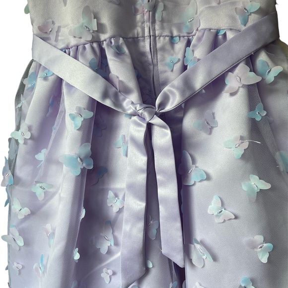 Wonder Nation - Girls 3D Printed Butterfly Mesh Dress, Size: 8 - Picture 3 of 7